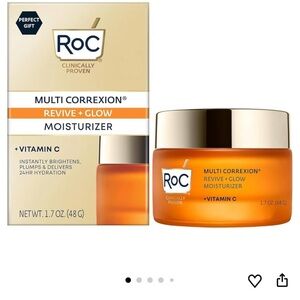 RoC Multi Correxion Revive + Glow 10% Vitamin C Moisturizer for Face 1.7 Ounces